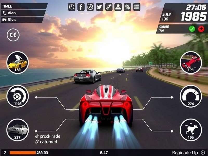 Goa Glory Run vehicle customization screen showing various upgrade options